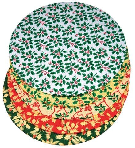 Thin Christmas Round Cake Drum