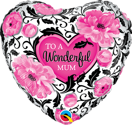 To A Wonderful Mum Heart Foil Balloon