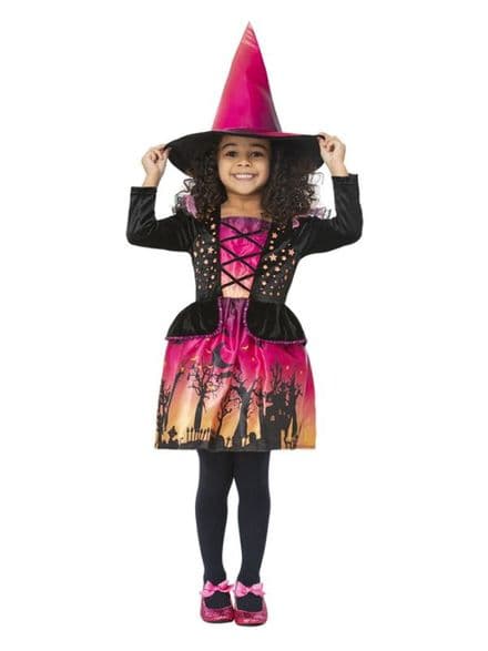 Toddlers Sunset Witch Dress