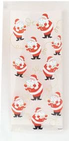 Twinkle Santa Clear Cello Bags 20pk
