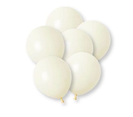 Unique 12" Latex Balloons - Ivory 10pk