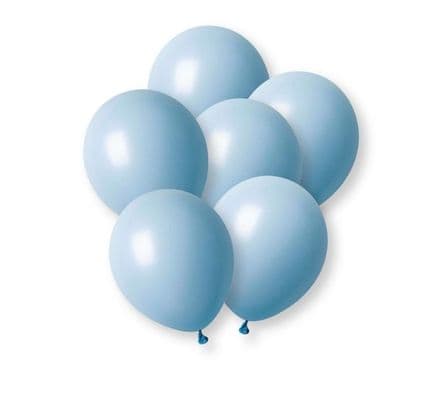 Unique 12" Latex Balloons - Macaron Blue 10pk