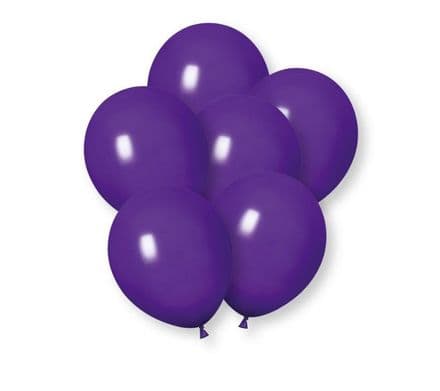 Unique 12" Latex Balloons - Purple 10pk