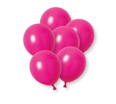 Unique 12" Latex Balloons - Raspberry 10pk