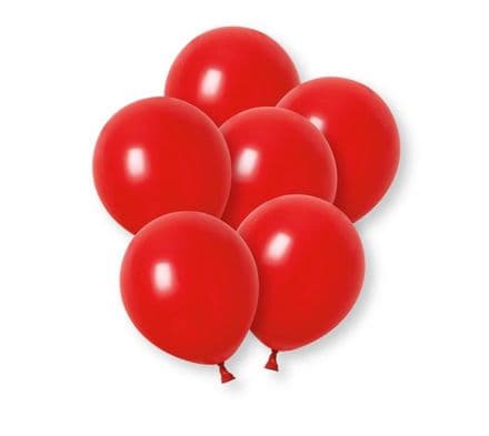 Unique 12" Latex Balloons - Red 10pk