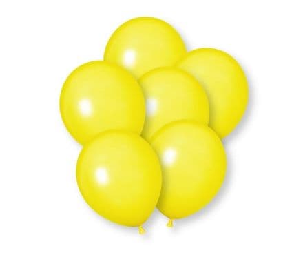 Unique 12" Latex Balloons - Yellow 10pk