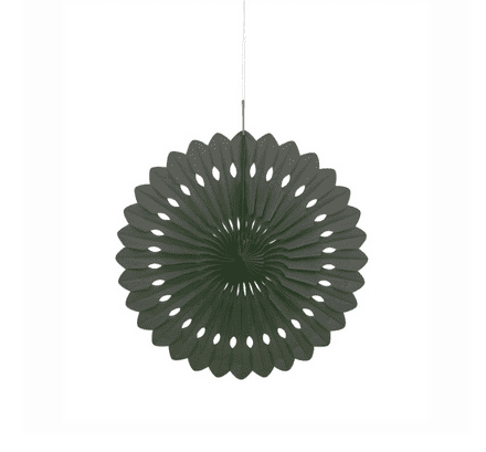 Unique Black Paper Fan Decoration
