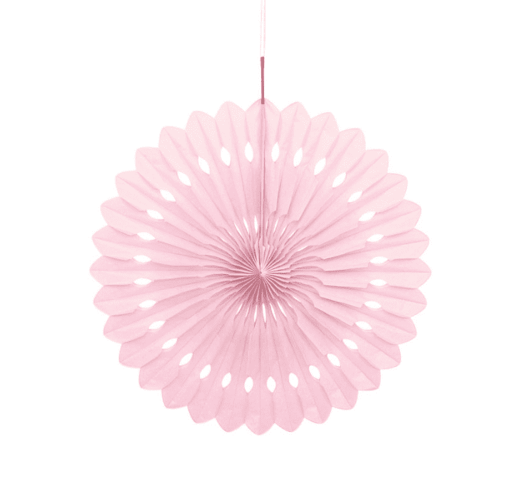 Unique Pink Paper Fan Decoration