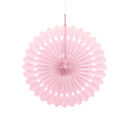 Unique Pink Paper Fan Decoration