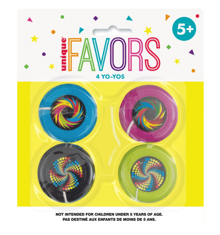 Unique Yo-Yo 4Pk
