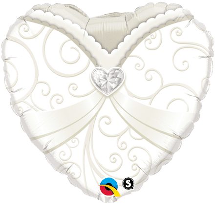 Wedding Day Gown Foil Helium Balloon
