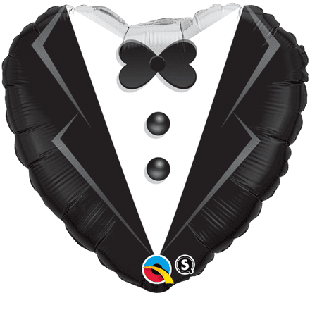 Wedding Day Tuxedo Foil Helium Balloon