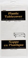 White Rectangular Tablecover 54