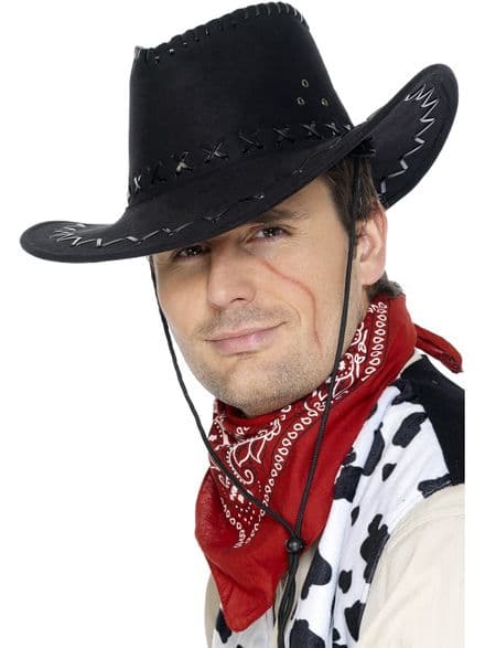 Wild West Cowboy Hat In Black