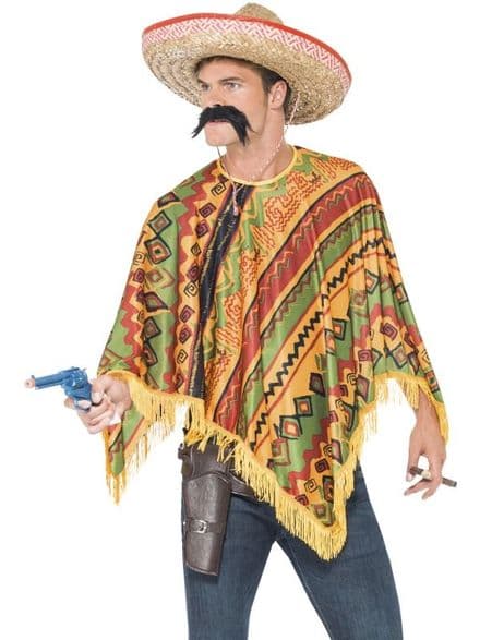 Wild West Poncho and Moustache
