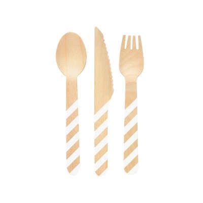Wooden Cutlery 4 Setting