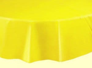 Yellow Round Tablecover 84"/ 213cm Diameter