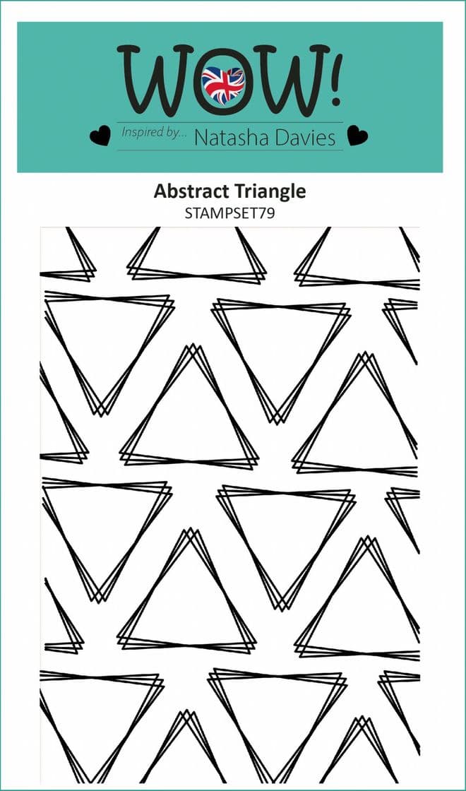 Abstract Triangle (by Natasha Davies) - Clear Stamp Set (A6)
