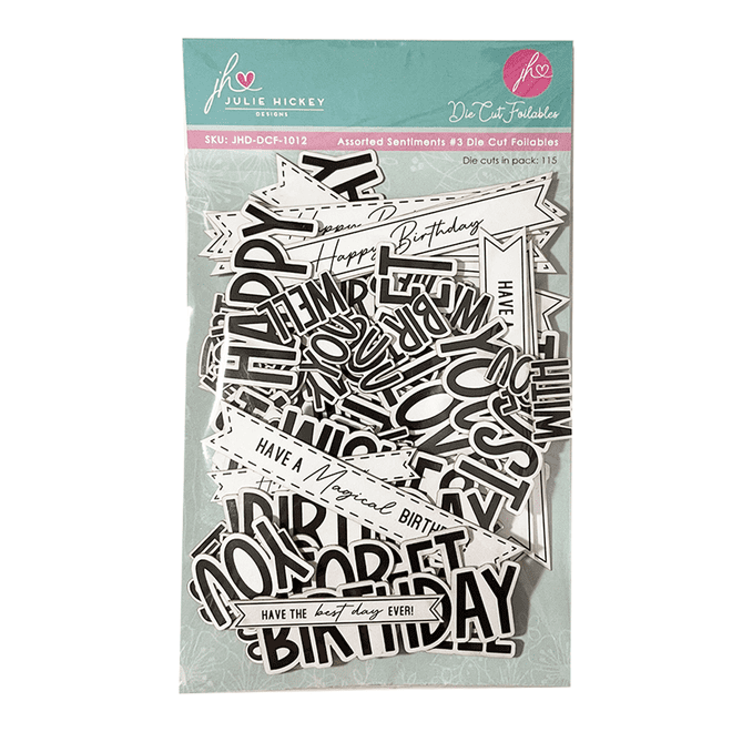 Assorted Sentiments #3 Laser Cut Foilables