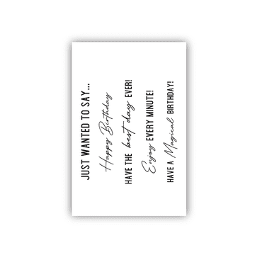 Birthday Sentiments A7