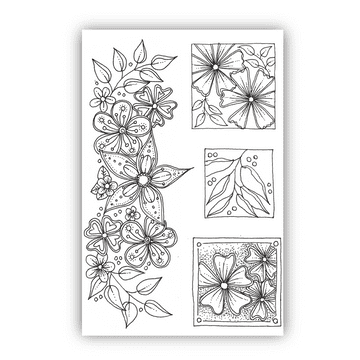 Blooming Gorgeous A6 Stamp Set *Julie Hickey Designs*