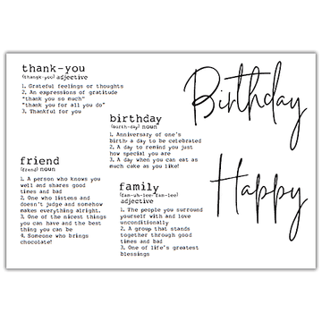 Dictionary Definitions A6