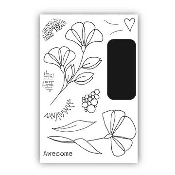 DS-PL-1082 Phillipa’s Fantasy Florals A6 Stamp Set