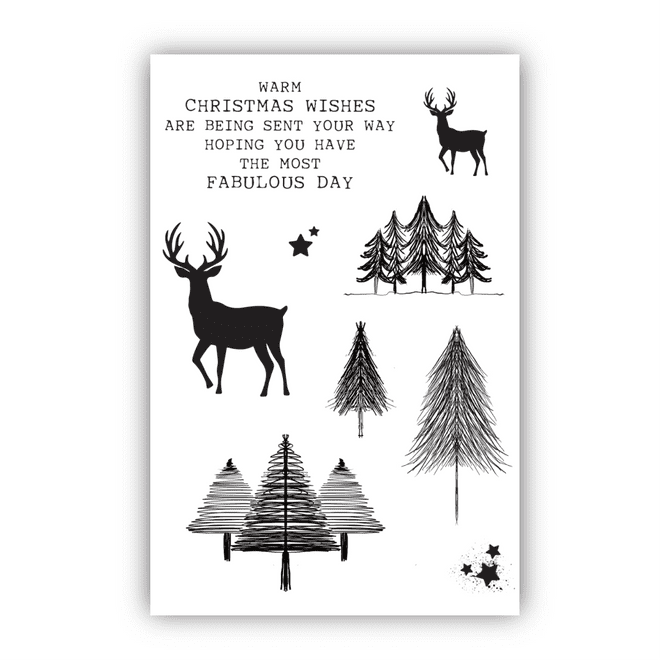 Essentially Christmas #2 A6 Stamp Set By Hazel Eaton