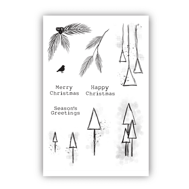 Essentially Christmas #3 A6 Stamp Set By Hazel Eaton