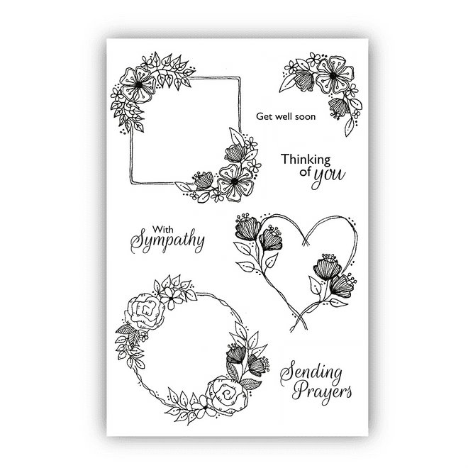 Fancy Framed Florals A6