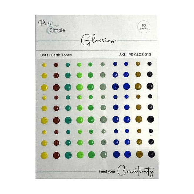 Glossies Dots - Earth Tones