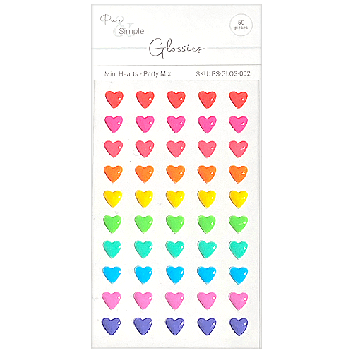 Glossies Mini Heart - Party Mix