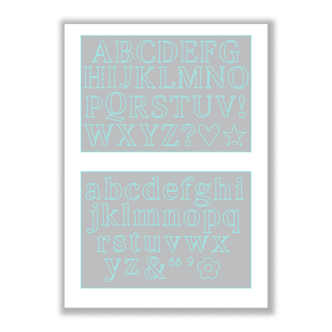 Hazel's Alphabet Medley Die Set DS-HE-1074