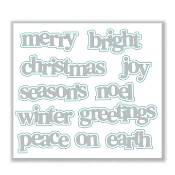 Hazel's Christmas Sentiment Medley #3 Die Set