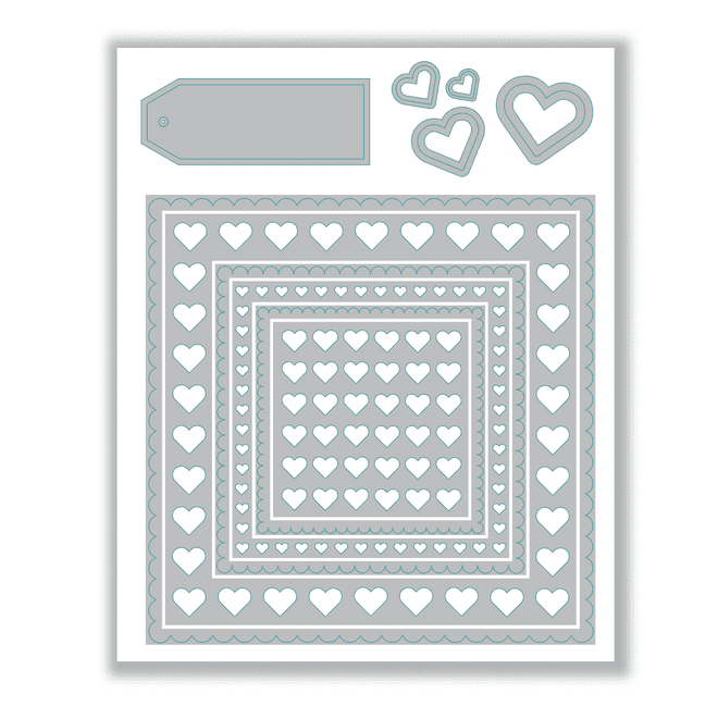 Hazel’s Heart Medley Die Set
