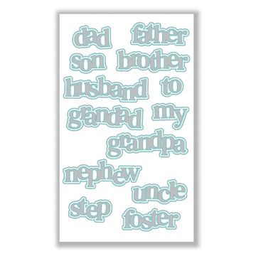 Hazel’s Male Family Medley Die Set - DS-HE-1077