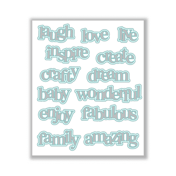 Hazel’s Sentiment Medley #5 Die Set - DS-HE-1075