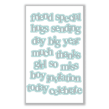 Hazel’s Sentiment Medley #6 Die Set - DS-HE-1078