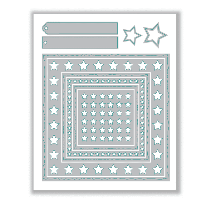 Hazel’s Star Medley Die Set