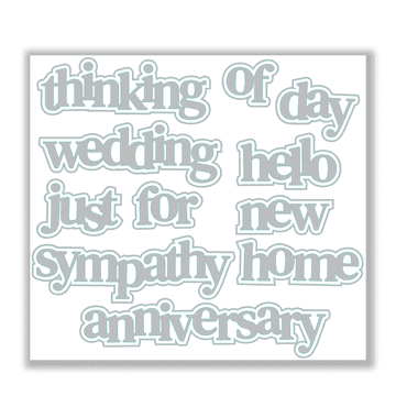 Hazels Sentiment Medley #2 Die Set