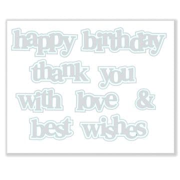 Hazels Sentiment Medley Die Set