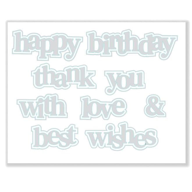 Hazels Sentiment Medley Die Set