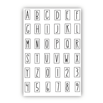 JH1089 Julie’s Letters & Numbers Tiles