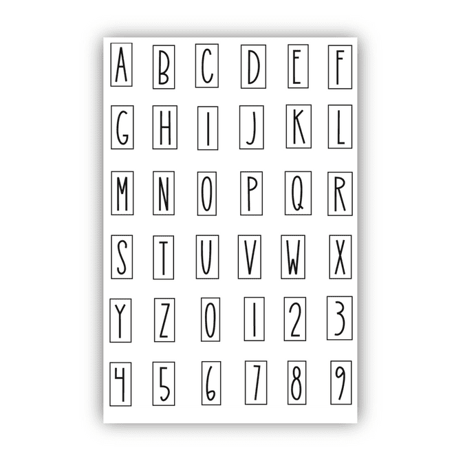 JH1089 Julie’s Letters & Numbers Tiles