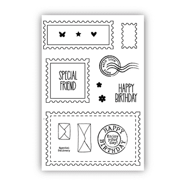 JH1090 Postage stamp & More! A6 Stamp Set