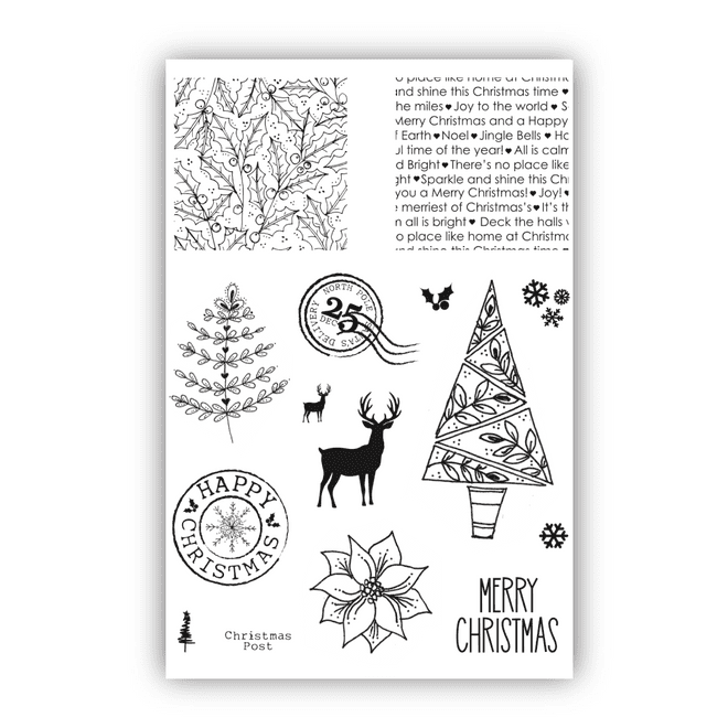 JH1094 Christmas Postage & More! A6 Stamp Set