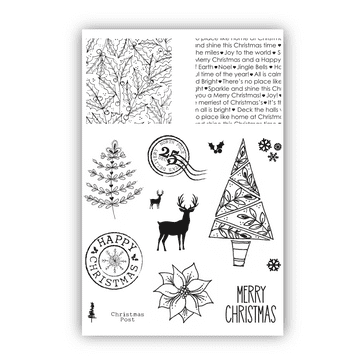 JH1094 Christmas Postage & More! A6 Stamp Set