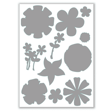 JHD-CUT-1039A Perfectly Perfectly Pretty Blooms Die Set