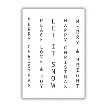 JHE1030 Vertical Christmas Sentiments A7 Stamp Set