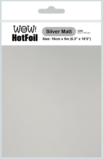 W217-RP140 Silver Matt HOT Foil